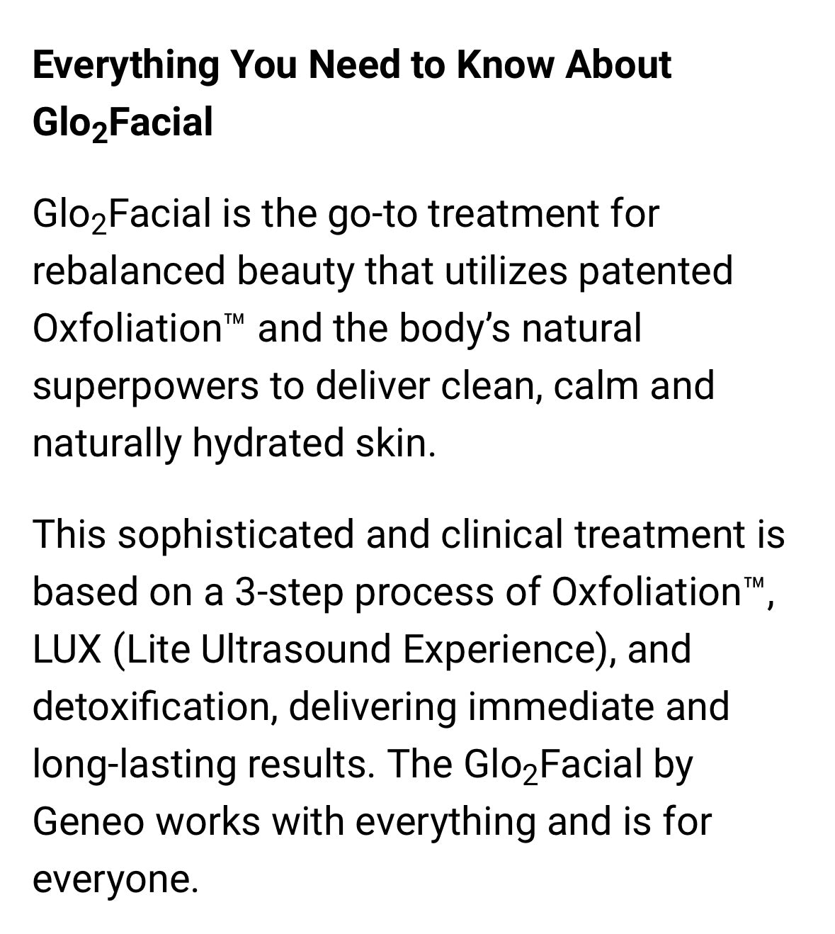 2 Glo2Facial (previously Geneo)