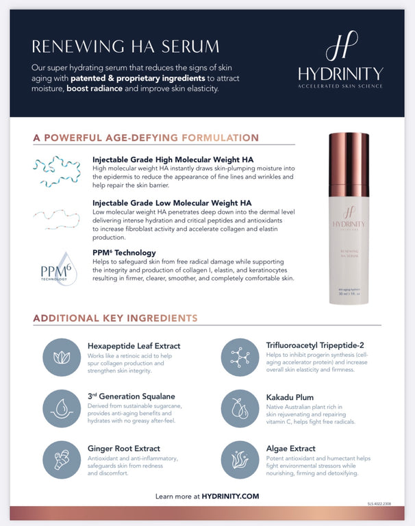 Hydrinity Renewal HA Serum