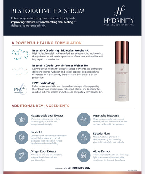 Hydrinity Restorative HA Serum