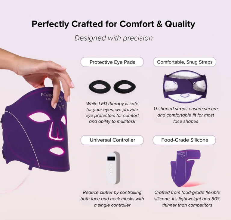 Equinox Pro LED Light Mask - Face, Neck, and Chest