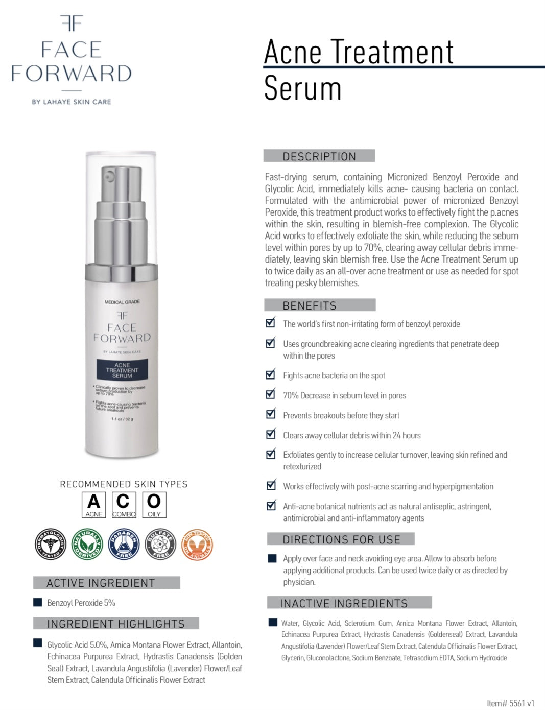 Acne Treatment Serum