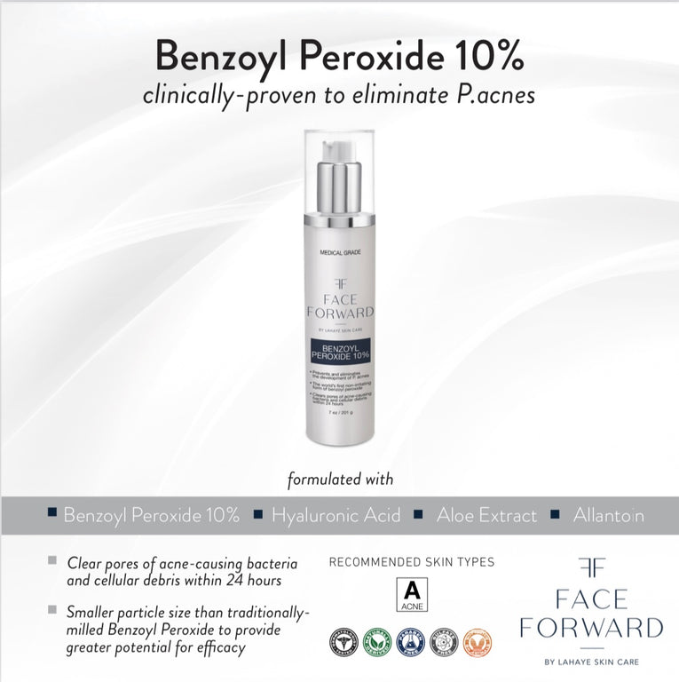 Benzoyl Peroxide 10% with Aloe ** New Improved Formula