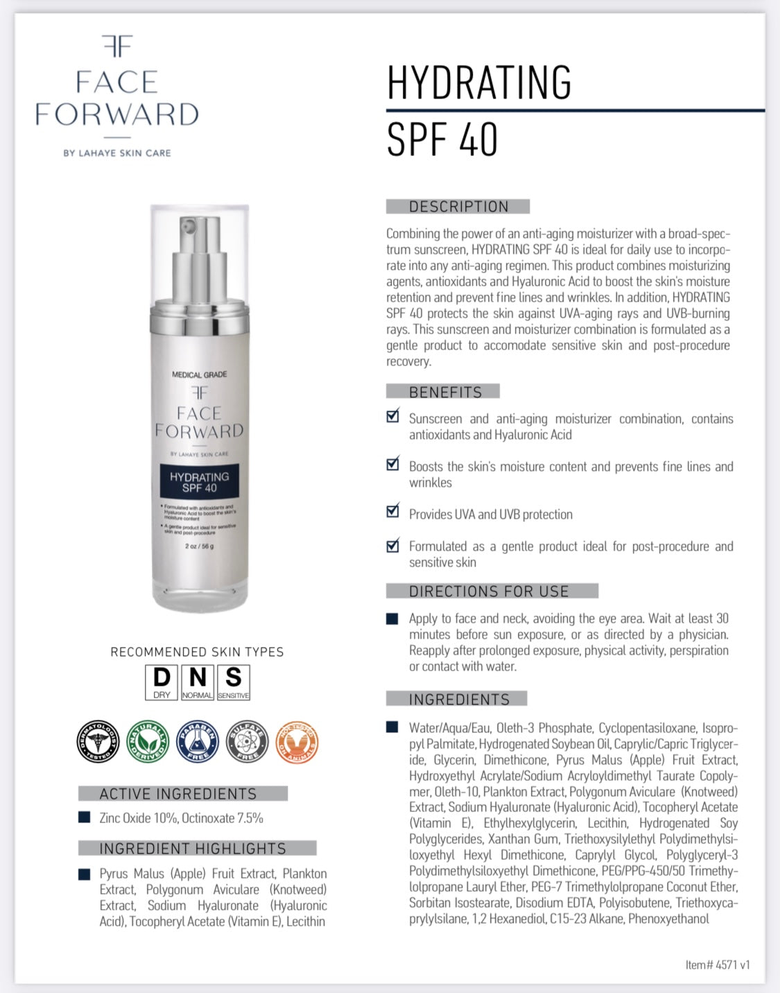 Hydrating SPF 40