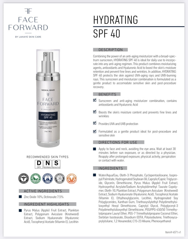 Hydrating SPF 40